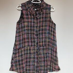 Damee NYC tweed multi color blazer small